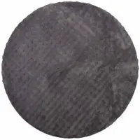 vidaXL Områdesmattor Rund SIROLO Antracit Ø 120 CM Polyester