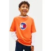 Tommy Hilfiger Smiley Flag Logo Jersey T-Shirt