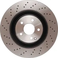 TRW Bromsskiva DF6242S fram, ventilerad, perforerad, 1 Stycke