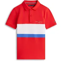 Tommy Hilfiger Regular Fit Colour Blocked Pique Polo Shirt