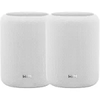 WIIM Sound LITE Twin Pack vit smart högtalare Hi-Res multiroom högtalarset