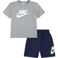 Nike Shortsset - T-shirt/Shorts - Midnight Marinblå/Grå - - 6 år (116) - Shorts