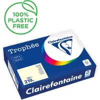 Clairefontaine Färgat papper Trophée A4 120 g grädd 250 ark