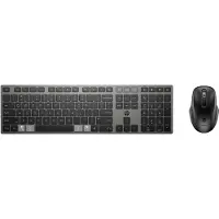HP 720 - Sats med tangentbord och mus - multi-enhet, uppladdningsbar, drivs av SuperCapacitor, programmerbara tangenter - full size - trådlös - Blu...