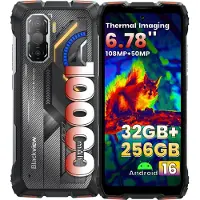 Blackview ROCK 3 Utomhus Smartphone 32GB+256GB Värmekamera 10000mAh Mobiltelefon orange