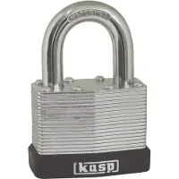Kasp K13060D Hänglås 60 mm Ny låsning Silver Nyckel