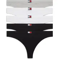 Tommy Hilfiger Underwear String gråmelerad / svart / vit