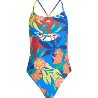 Adidas MEXICANA FLORALS BADDRÄKT MED BAND I RYGGEN, storlek 146