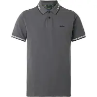 BOSS T-shirt 'Paul' mörkgrå / svart / vit