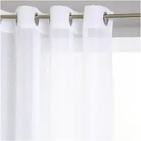 Atmosphera färdiga gardiner med öglor 140 x 240 cm vit
