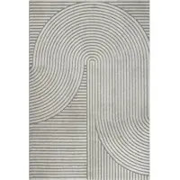 Nordstrand Matta - 160x230 cm - Vävd - Grå med mönster - Elio -