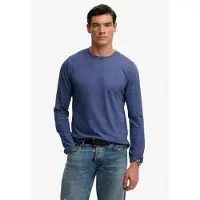Superdry Classic Cotton Linen T-shirt Med Lång ärm