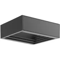LUCANDE LED utomhus vägglampa Ashkan , Aluminium / grå / zink, Metall, Modern, LED-vägglampa utomhus