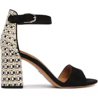 Tamaris Sandal beige / guld / svart / vit