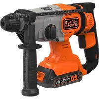 Black & Decker Borrhammare BCD900D1S-QW; 1,2 J; SDS-plus; 18 V; 1x2,0 Ah batt. + laddare