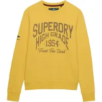 Superdry för män. M2014476A Coastal Relaxed sweatshirt gul (3XL), Casual, Bomull