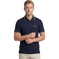 Boss green T-shirt 'Paul' sand / nattblå