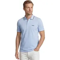 BOSS för män. 50469055 Paddy blå polotröja (L), Casual, Bomull, Kort ärm