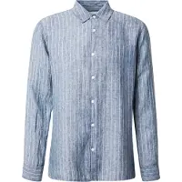 Calvin Klein Yarn Dyed Pinstripe Linen Shirt