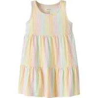 Name it Klänning - NmfVigga - Bright White/Cool Stripe - - 3 år (98) - Klänning