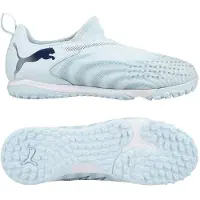 Puma Future 9 Match Laceless Mid + TT Dreamrush - Ljusblå/Blue Jewel Barn - Turf (TF), storlek 38½