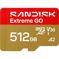 SanDisk MicroSD Extreme GO 512GB 512GB 240/160MB/s C10 UHS U3 V30 A1
