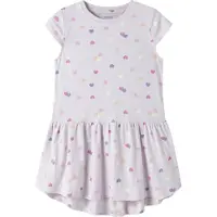 Name it Klänning - NmfVigga - Lavender Dimma/Färgstark Heart - - 3 år (98) - Klänning