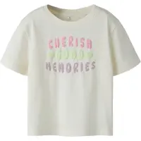 Name it T-shirt 'NMFHENISA' kräm / limette / lila / rosa