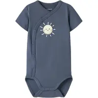 Name it Omlottbody k/ä - Vintage Indigo/Sön - - 74 - Body K/Ä