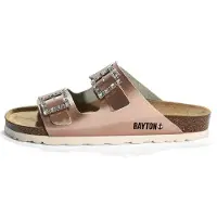 Bayton Pantolette 'STRASS ATLAS' brun / rosa