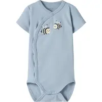 Name it Omlottbody k/ä - NbmVacion - Blue Dimma/Bee - - 56 - Body K/Ä