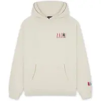 AND1 Sweatshirt 'Core Retro' ecru / ljusgrå / röd / vit