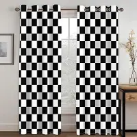 Super Six Grå och Vita Gardiner Geometriskt Marockanskt Tryck Dekoration För Franskt Fönster Hem Salong Sovrum Vardagsrum 150W166H(CM)59x65in&Grommet Top
