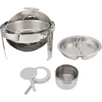 Vestidos Buffévärmare Bufféset Rostfritt Stål Buffé Chafing Dish 6L Buffé Catering Matvärmare Alkohol L