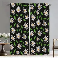 Household supplies MH Eleganta Rumsgardiner 2 Delar Gul Tusensköna Blomma Mörkläggningsgardiner för Kamera Halloween Dekoration Fönstergardin Avskärmning W50xH70cmx2pcs-CL