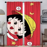 Household supplies MH Fönstergardin för Rum 2 Paneler ChibiS Maruko-chanS Halloween Dekoration Gardiner Barnrum Tyg för Sovrum Persienner Avdelare W50xH70cmx2pcs-CL