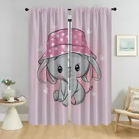 Household supplies MH Elefant Kartong Myggnät för Vardagsrum Halloween Dekoration Mörkläggningsgardin för Rum 2 Paneler Avdelningsskärmar W50xH70cmx2pcs-CL