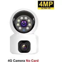 LS VISION Mini 4G-kamera Trådlös Dubbellins Nattseende Inomhus Babyvakt AI Mänsklig Detektering Videokamera V380 Pro CCTVSäkerhetsskydd 4MP 4G Cam