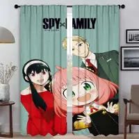 Household supplies MH Spy X Family Myggnät för Kamera Moderna Vardagsrumsgardiner 2 Delar Tyll för Sovrum Halloweendekoration Barn W50xH70cmx2pcs-CL