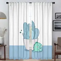 Household supplies MH Skuggor Dinosauriegardiner för Vardagsrumsgardin Heminredningsgardiner 2 Stycken Tyg för Sovrumsavdelning Kök Mörkläggning W50xH70cmx2pcs-CL