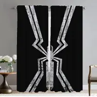 Household supplies MH Myggnät för Kamera Mörkläggningsgardin för Rum 2 Paneler Rullgardiner Avskärmning Halloweendekoration Vardagsrum Kök W50xH70cmx2pcs-CL