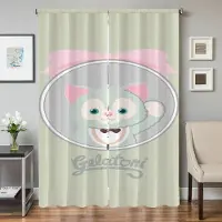 Household supplies MH Heminredning Köksgardiner för Vardagsrum 2 Delar Mörkläggningsgardiner Dörrgardin D-disney-y Sovrumsdekoration Avskärmning W50xH70cmx2pcs-CL