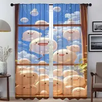 Household supplies MH Wala Wala Heminredningsgardiner för kamera mörkläggningsgardin för rum 2 paneler rullgardiner Halloween dekoration avskärmning vardagsrum barn W50xH70cmx2pcs-CL