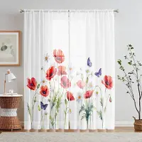 Household supplies MH 2 st set HD Jul Snöflinga natt Perserkatt gardin Gul knyt digitaltryckt gardin Heminredning stil Dekorera l W52H63inchW132H160cm