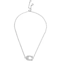 Coach C-formad Guldpläterat Armband Damarmband 91427-SLV Basic Packaging-Box Not Included