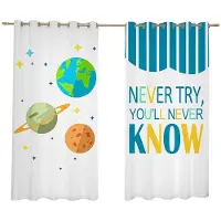 Household supplies MH Anpassad Nordisk Minimalistisk Rymd Astronaut Planet Pojke Barnrum Sovrum Gardin Stansad Tecknad Gardin 2 st Fri Frakt W60H60(CM)x2PCS&Grommet Top