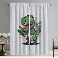 Household supplies MH Liten dinosaurie mörkläggningsgardin för rum 2 paneler myggskyddsgardiner för kameraavdelning Halloween dekoration rullgardiner vardagsrum W50xH70cmx2pcs-CL