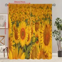 Household supplies MH 2 ST - Solros - Tryckt gardin - Polyestermaterial - Lämplig för sovrum, vardagsrum, arbetsrum (kan anpassas) 23Wx59L(60x150CM)x2
