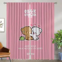 Household supplies MH Kawaii Björn Gardiner för Vardagsrum Gardiner för Rum 2 Paneler Halloween Dekoration Rullgardiner Avskärmning Heminredning Gardiner Barn W50xH70cmx2pcs-CL