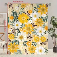 Household supplies MH 2 st - Solros - HD-tryckt gardin - Polyestermaterial - Lämplig för sovrum, vardagsrum, arbetsrum (anpassningsbar) 23Wx59L(60x150CM)x2